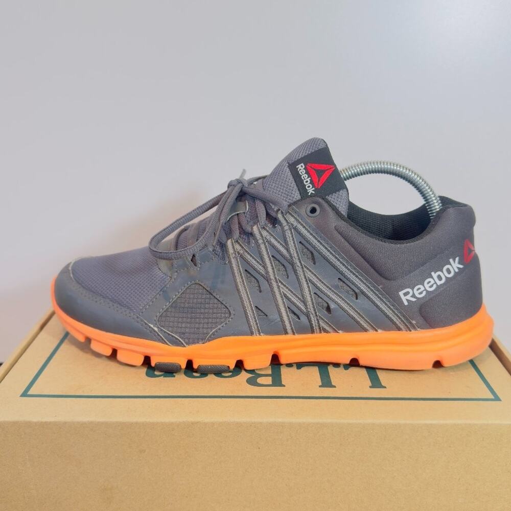 Reebok YourFlex Train 9.0 Women’s Size 10 Running Gym Shoes Orange Gray athletic